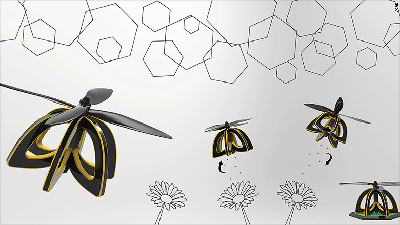ساخت زنبورهای رباتیک برای گرده افشانی در دستور کار مایکروسافت