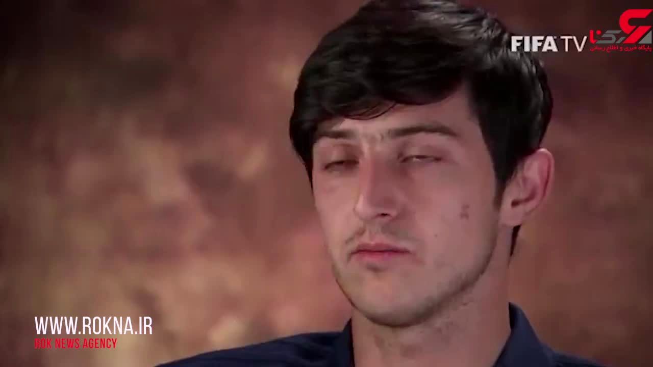 گفتگو تصویری با سردار آزمون قبل از بازی با مراکش فیلم